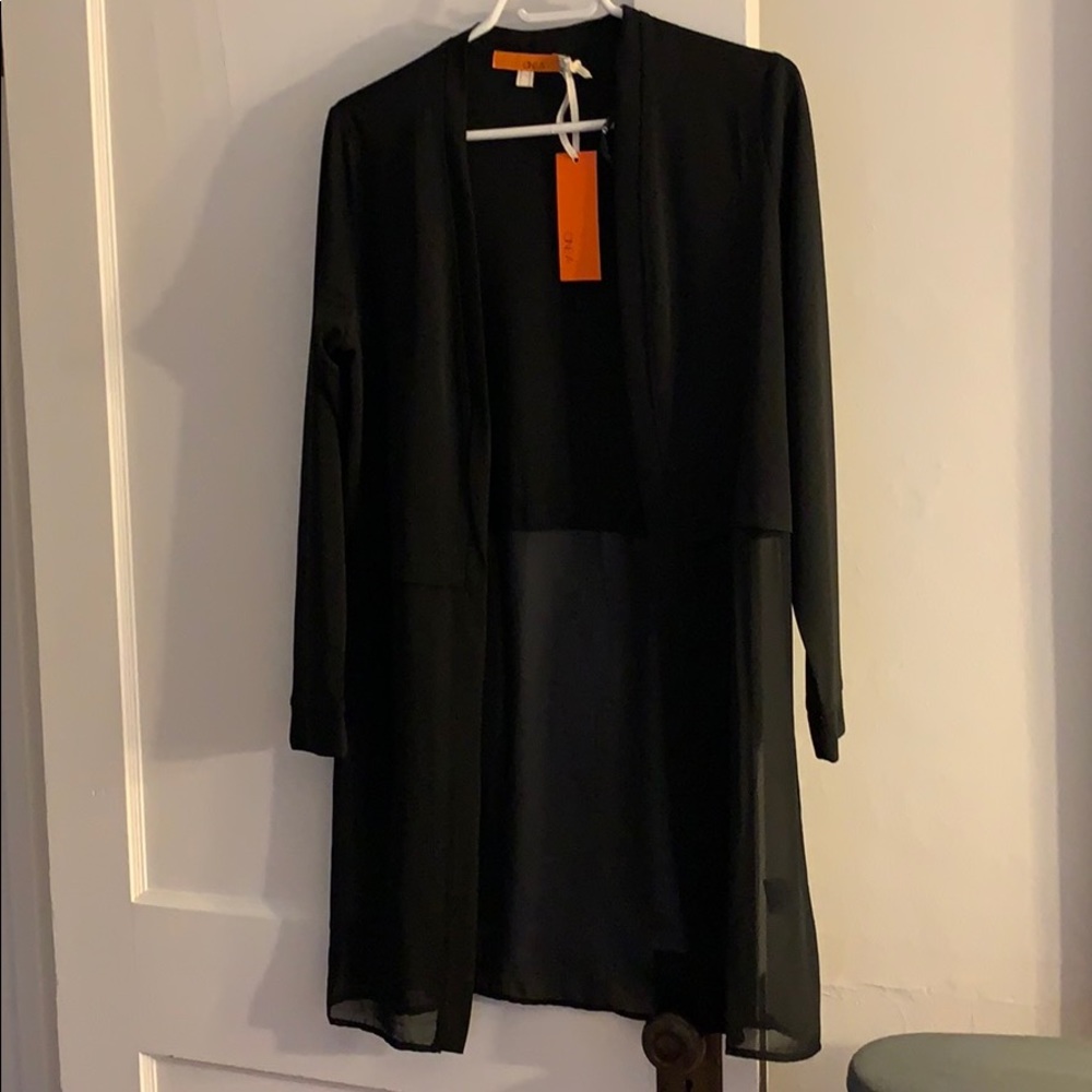 Black cardigan